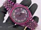 Swiss Clone Rolex Datejust Pink-Purple Iced Out Black Case Jubilee Watch_th.jpg